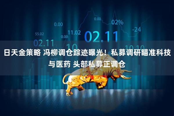 日天金策略 冯柳调仓踪迹曝光！私募调研瞄准科技与医药 头部私募正调仓