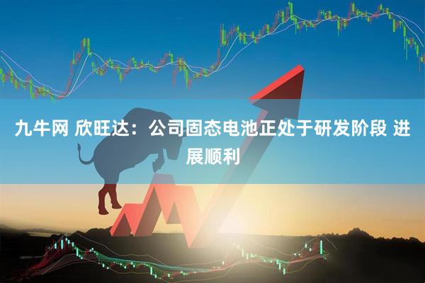 九牛网 欣旺达：公司固态电池正处于研发阶段 进展顺利
